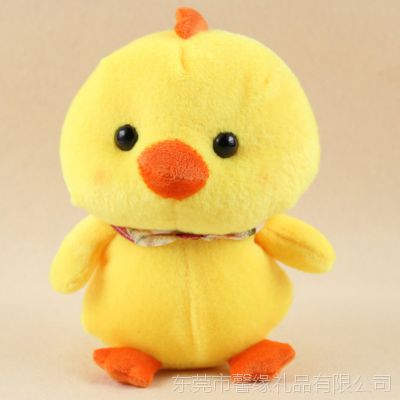 新款动物毛绒挂件 创意卡通挂绳 小鸭公仔挂件钥匙扣订做