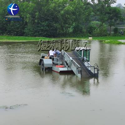 河道清理水草收割船 浮萍漂浮物清理设备 出售水葫芦打捞船