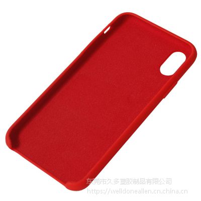 厂家直销定制苹果iPhone X XS Max XR液态硅胶真超纤三包手机保护套手机壳 ***出口品质