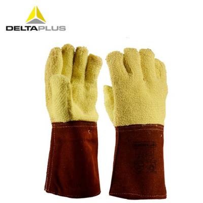 代尔塔203007芳纶毛圈布防切割耐高温手套