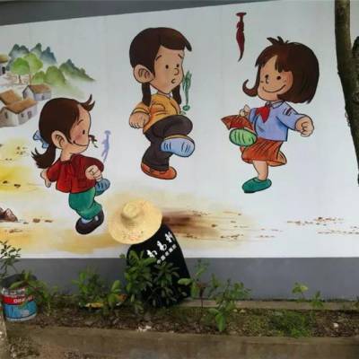 现代餐厅创意墙绘 插画彩绘艺术 个性涂鸦墙体画 南京新视角文化推荐
