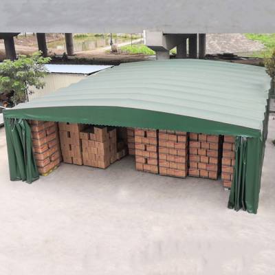 大型移动雨棚伸缩推拉蓬救灾帐篷透明移动大棚户外排挡遮阳推拉棚