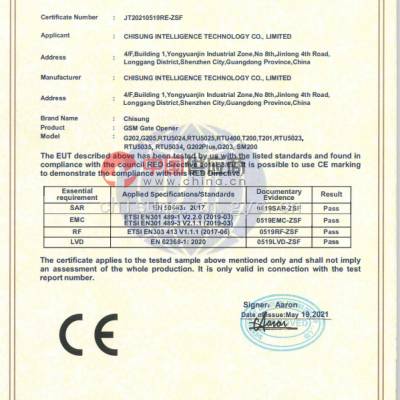 EC-RED Certificate