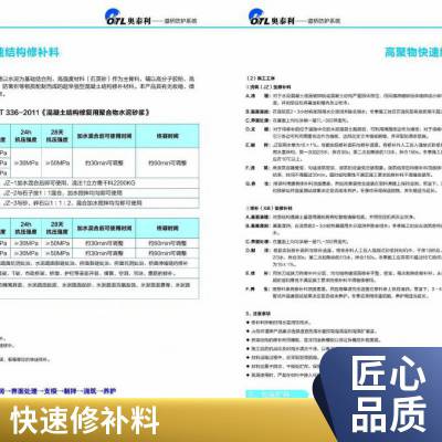 河南高聚物快速结构修补料 水泥混凝土路面起砂薄层修复