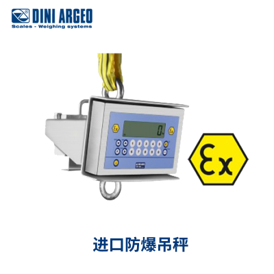 制药化工厂1.5吨进口防爆吊秤不锈钢材质防护等级IP68