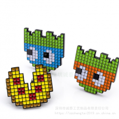 我的世界儿童徽章,创意马赛克胸章,广东游戏徽章制作厂