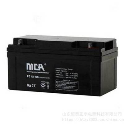 MCA蓄电池FC12-65中商国通蓄电池12V6***H/10HR直流屏 UPS电源