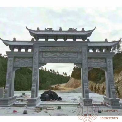 旅游景区石雕牌楼 石雕牌坊古建牌楼 石材牌楼