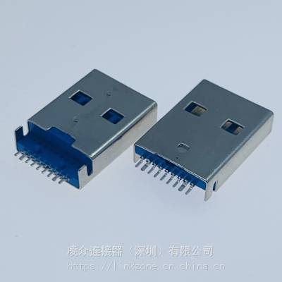 USB AM 3.0 90Ȳ幫ͷ/9PIN/ƬʽSMT/λ/