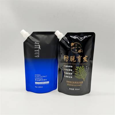 洗发水自立袋，护发素铝箔袋，200ml发膜包装袋。