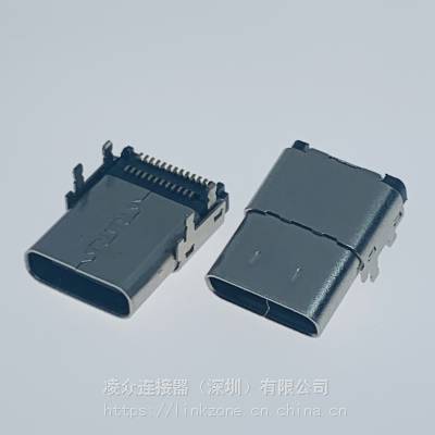 USB 3.1 TYPE-C 24PINĸ/ϼӳĽŲSMT/L=12.4mm/˫Ƭ