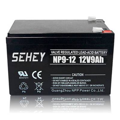 SEHEY蓄电池NP9-12 12V9AH西力铅酸蓄电池 直流屏 UPS不间断电源