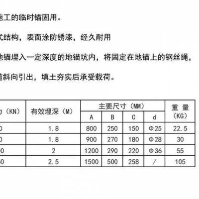 船形铁地锚900*270*180拉线船型地桩埋入式临时拉线固定地锚器