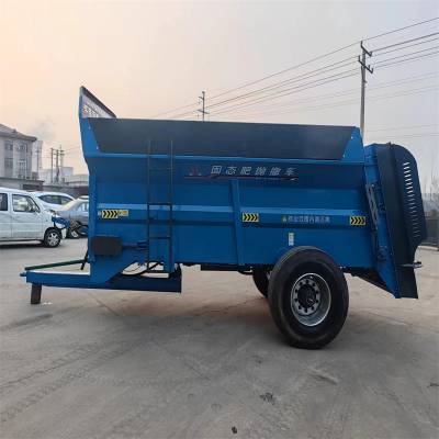 904牵引双圆盘撒粪车 牛羊粪扬粪机 8立方固态撒肥机