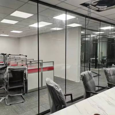 办公室玻璃隔断，办公室高隔间，百叶隔断，玻璃隔墙