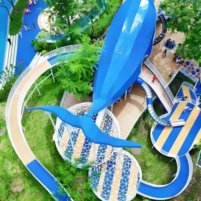 乐园景区设施不锈钢秋千滑滑梯加工定制厂家造型多种选择