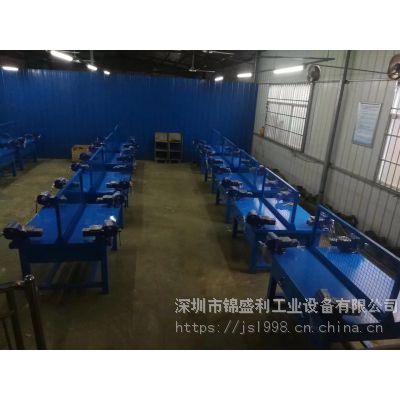 锦盛利QGT1265 不锈钢包面钳工台，广西四人坐钳工模具台