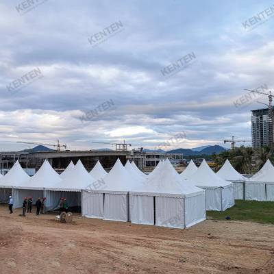建廷厂家供应3x3米铝合金欧式尖顶篷房 可租赁