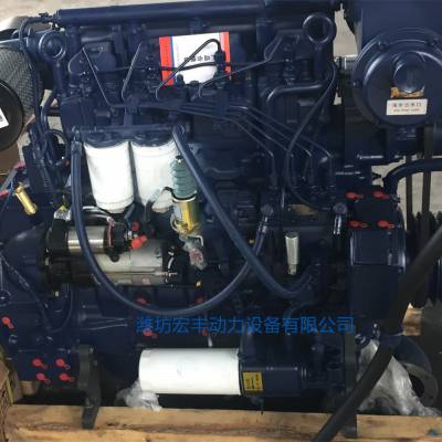 潍柴WP4C130-21船用发动机130马力配海水泵2100转速