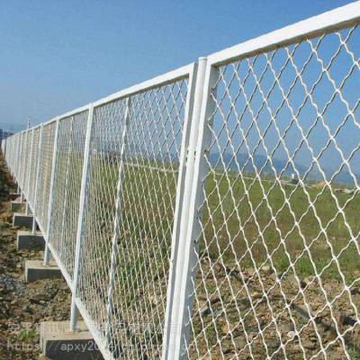 美格网隔离栏尺寸 2m*4m菱形网 迅鹰菱形孔焊接防护栏厂家