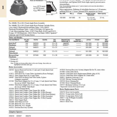 贝克曼beckman台式超速离心机TLA-100.3成色新二手销售