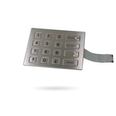 柜机金属密码键盘YD-25A2-16GM