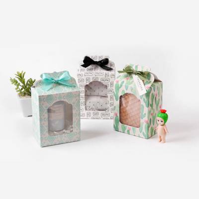 纸盒开窗可视玩具礼盒 窗口彩色礼品盒彩盒 美妆蛋包装盒设计印刷