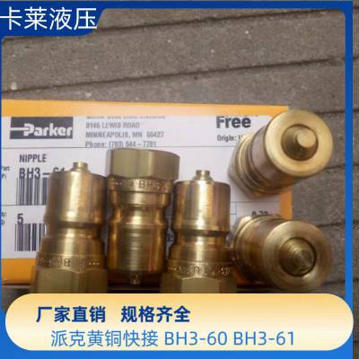 PARKER快速接头 派克快换接头 派克黄铜快接 BH3-60-BSPP BH3-61-BSPP