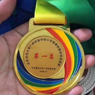 广州金属奖牌定制，学校运动会表彰奖牌奖章定做