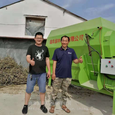 养牛混合拌料机 五立方tmr碎草搅拌机 电子称重饲草拌料机