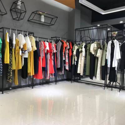 杭州******哈祥喜2019夏装广州品牌女装折扣批发走份批发服装一手货源
