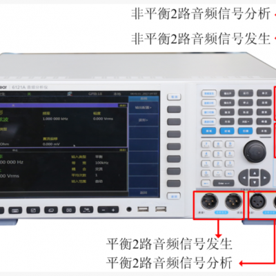 6121A测试电台、移动通信、音响设备对频响谐波失真和信噪比