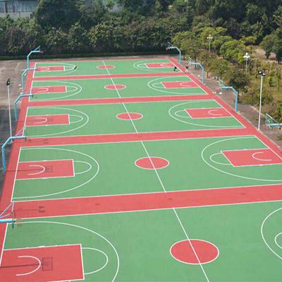 深圳专业承接弹性丙烯酸篮球场项目 弹性丙烯酸篮球场面层材料厂家货源