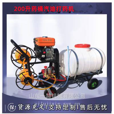 手推式汽油喷雾机100L 农作物杀虫打药机 移动轮子的喷雾器