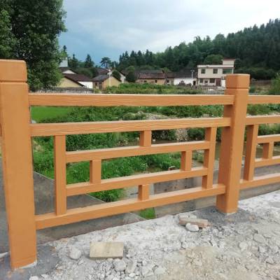 水泥仿木栏杆怎么做的 景区仿木登山栏杆如何安装制作