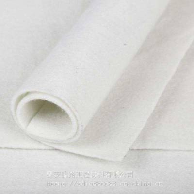 土工布国标白色防尘涤纶无纺长丝短丝公路养护工程土工布