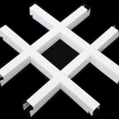 【白色铝格栅】-白色格栅天花-白色铝格栅厂家