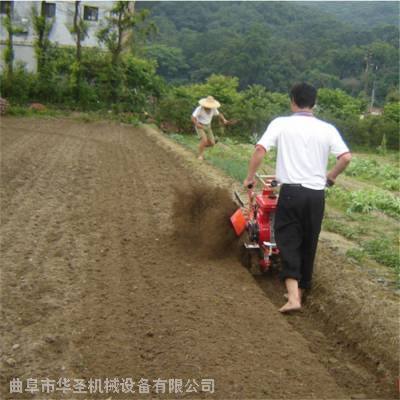 小型种姜开沟机 林下白芨苦参打沟培土机 华圣