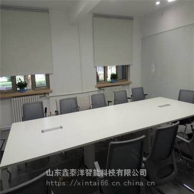 潍坊办公室窗帘 遮阳遮光卷帘 阳光面料遮阳窗帘 潍坊工程窗帘定做