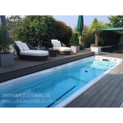 供应深圳私家别墅无边际恒温泳池 室外花园泳池 庭院成品泳池设备