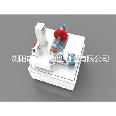 坝后式水电站模型 结构布局清晰可见