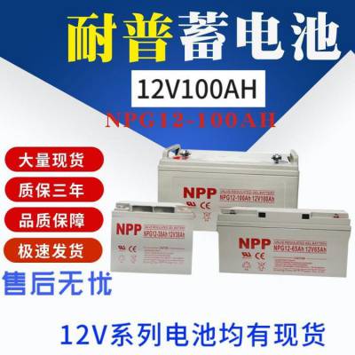 耐普NPP蓄电池NP12-100 12V100AH直流屏UPSEPS太阳能专用储能电源