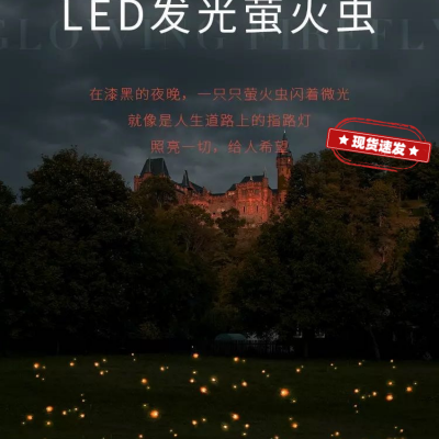 LED户外萤火虫灯新四代系统 一组萤火虫灯6个灯珠 *** 夜游灯光产品新神器