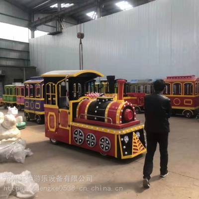 厂家直销儿童无轨火车游乐设备 大型电动无轨观览火车观光小火车