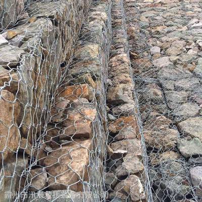 汛辰防汛河道护坡格宾笼4mm镀锌铅丝水利防汛石笼网50KG一卷