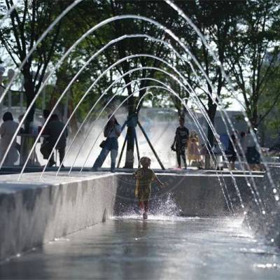 广东河源博驰喷泉水景,湖面程控喷泉设计施工