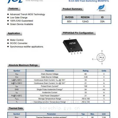 Fet FKBA6054 NͨٿMOS ɫ豸