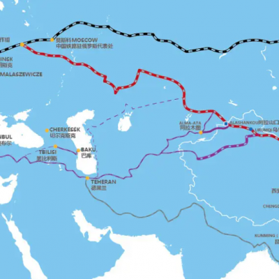 中亚班列 中国青岛到哈萨克斯坦阿拉木图国际铁路运输 中亚五国