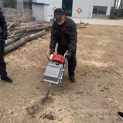 加长锯条挖树机 刨树设备机器断根机 园林手提式挖树机