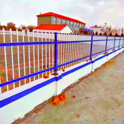 学校锌钢护栏 围墙护栏栅栏厂家 锌钢围墙护栏欣展丝网 可定制